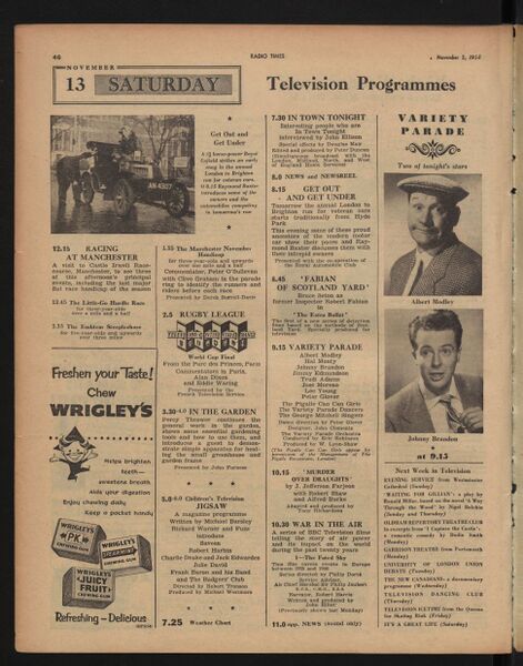Issue 1,617 of Radio Times detailing the BBC's coverage of the Final.