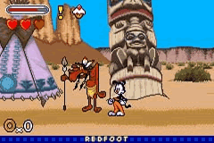 Yakko in a location labeled Redfoot.