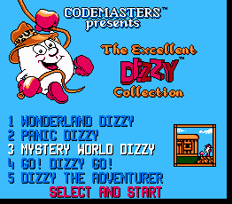 Offical mock-up of 5 Pack Dizzy, one of the unreleased games.
