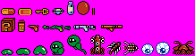Mockups of the sprites from the review.