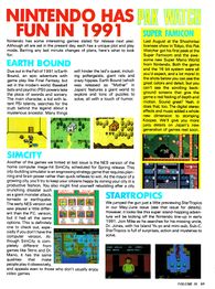 Promotional material for the cancelled English release in a 1991 issue of Nintendo Power