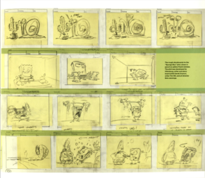 The storyboards from Not Just Cartoons! Nicktoons!.