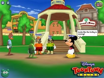 Picture of Toontown Central in the beta.