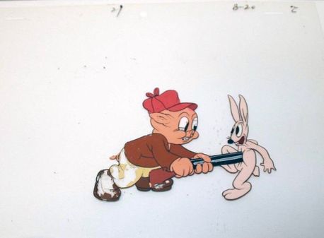 A animation cel of the redrawn colorized version.