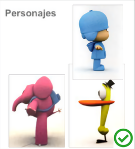 T-pose models of the characters