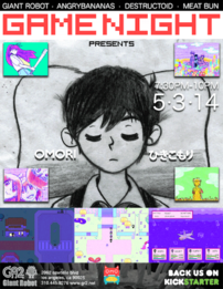 Poster announcing the showcase of the OMORI demo at GR2.