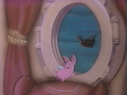 The first cutscene of "Sea of Surprises".