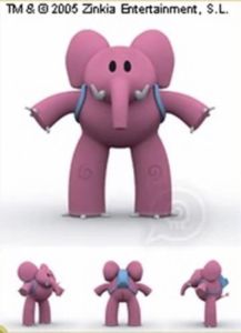 Pilot model for Elly. Image published by the offcial Pocoyo Blog.