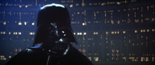 A Screenshot of the iconic "I am your Father" scene in the film.