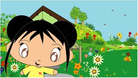 A promotional still featuring Kai-Lan in her Downward Doghouse appearance.