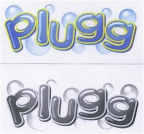 An early logo for the series, then known as Plugg.