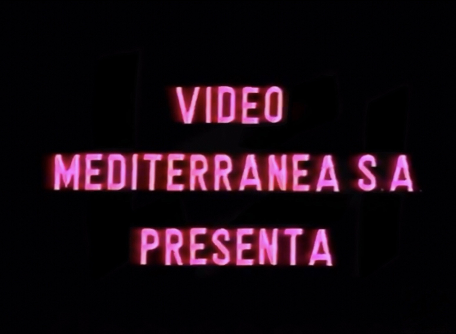 Video Mediterranea S.A. (Non-damaged)
