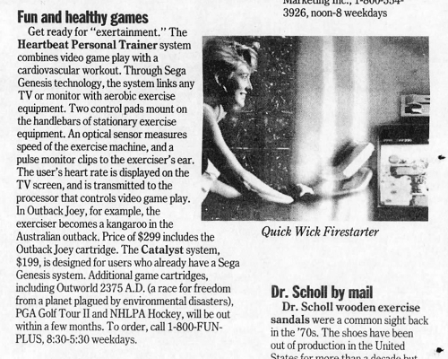 22nd March 1994 issue of Detroit Free Press promoting the game.