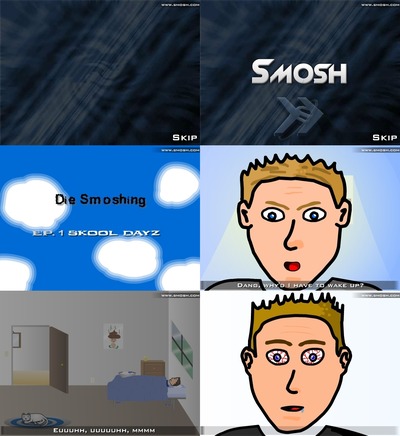 A Image With Screenshots From Die Smoshing.