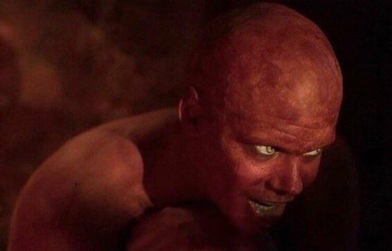 A leaked screenshot of Pennywise in his "Devil" form from the "baby-eating" scene.