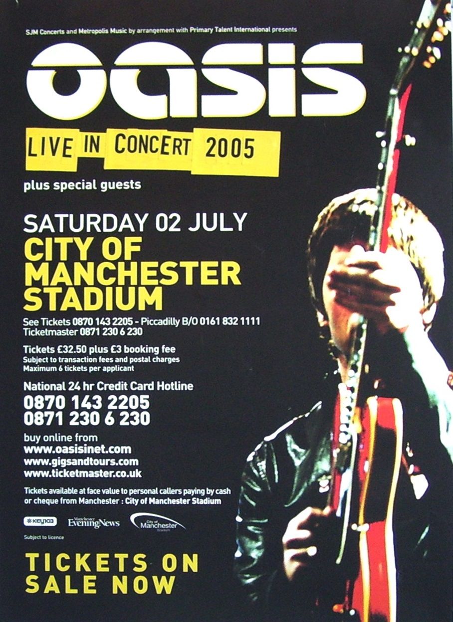 Oasis Live from Manchester (partially lost footage of British rock