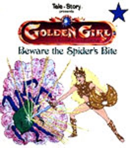 The cover art for "Golden Girl: Beware the Spider's Bite" (courtesy of ghostofthedoll.co.uk)
