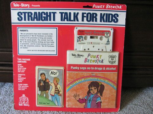 The Straight Talk for Kids tape titled Not All Rainbows are Golden featuring Punky Brewster.