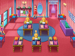 Screenshot of the boutique storefront in the game.