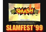 Title card for Slamfest '99 created for the Zelda 64 Planet website.