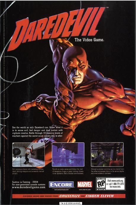 Daredevil: The Man Without Fear (PS2 Build) - Daredevil: The Man Without Fear (found build of cancelled multi-platform Marvel beat 'em up action game; 2003)