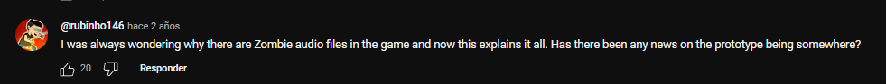 Testimony from a YouTube User that confirms that the final game contains sound files from the original prototype.