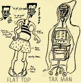 Concept art of Flat Top and Tax Man by Hank Grebe[42].