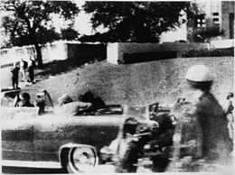 Picture taken a fraction of a second after the shot that killed Kennedy was fired.