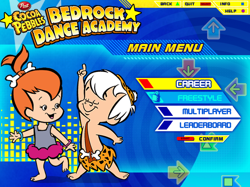 Pebbles and Bamm-Bamm’s Bedrock Dance Academy Title Screen.png