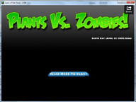 Another early loading screen. Despite it using the "Plants VS Zombies" name, its window tab still labels it as "Lawn of the Dead".