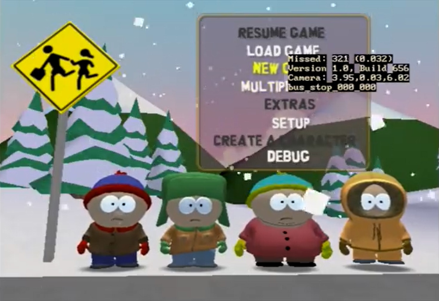 South Park (partially found build of cancelled multiplatform open