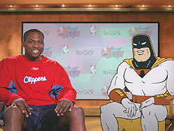 Elton Brand and Space Ghost.