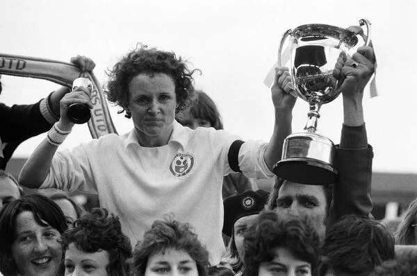 Southampton captain Sue Buckett with the trophy.
