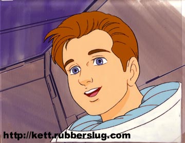 An animation cel possibly coming from The Young Astronauts of character Rick Hampton.