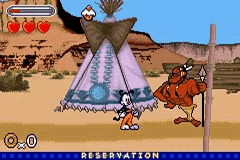Yakko in an Indian reservation stage.
