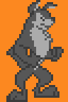 Sprite of the wolf character.