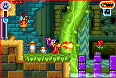 Shantae in a labyrinth.