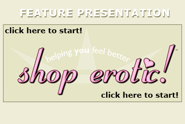Feature presentation splash screen for Shop Erotic TV episodes that were on the website in 2006.