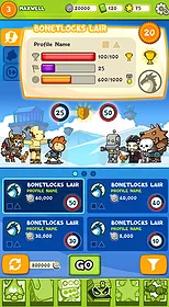 Screenshot of an early version of the pre-battle menu. Notice how maxwell is traced from the cover of Scribblenauts: Unmasked. Image courtesy of Necklace Zhang.