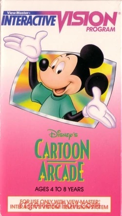 The box-art for the Disney's Cartoon Arcade tape.