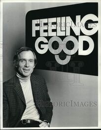 Dick Cavett and the logo of the show.