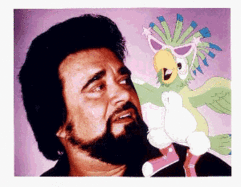 A promotional image of Wolfman Jack with Bopper.