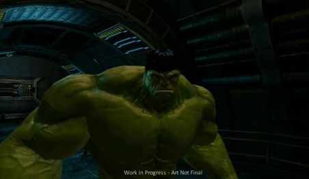 The Hulk's video game render