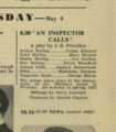 The listing in the Radio Times.