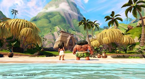 A screenshot from the cancelled Moana playset.