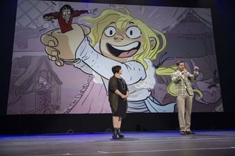 Another picture from D23. Features Inma holding Jack.