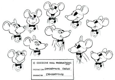 Early art of Danger Mouse that creator Brian Cosgrove posted to his Twitter account in 2015. Danger Mouse's appearance here is quite consistent with his appearance in the aberrant frames of, "The Mystery of the Lost Chord."