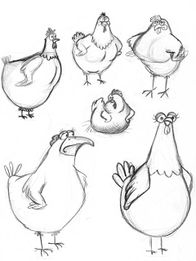 Sketches of the swamp hen ("a rather prissy hen who kept to her nest").