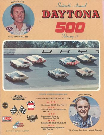 The fourth race advertised as part of the 1974 Daytona 500 program.