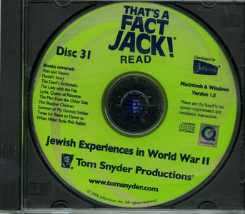 TFJ Disc 31: Jewish Experiences in World War II taken from Strong Museum of Play.